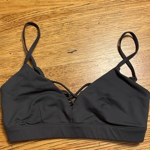 Alo Yoga Strappy Interlaced Sports Bra